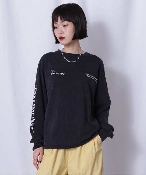 CREOLME（クレオルム）の「(CREOLME)ロゴプリントロングTシャツ