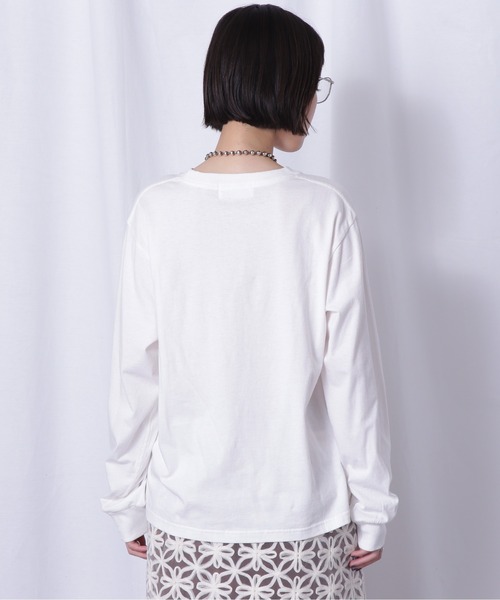 tシャツ (CREOLME)ロゴプリントロングTシャツ レディース CREOLME（クレオルム）の「(CREOLME)ロゴプリントロングTシャツ