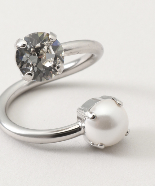 指輪・リング Justine Clenquet FW25 ANNIE RING (ANNIERING PALLADIUM) JUSTINE CLENQUET（ジュスティーヌクランケ）の「JUSTINE