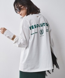 CHIC STYLE | 綿100％ロゴプリントロングスリーブTシャツ シックスタイル（大きいサイズ対応）(Tシャツ/カットソー)