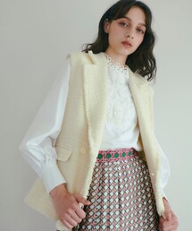 おーうぇん✨ルルウィルビー タキシードジレ パール 近年モデル ベスト M おーうぇん様専用✨ルルウィルビー タキシードジレ パール 近年