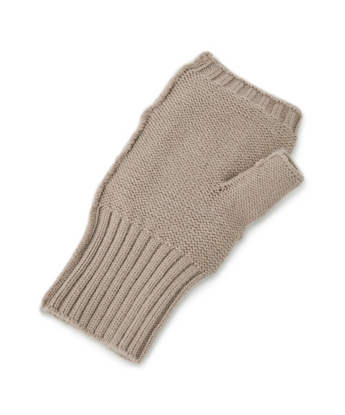 VIS（ビス）の「フィンガーレスファーアームウォーマー（手袋・レディース・ブラック/キナリ/ベージュ・FREE）」の10枚目の写真