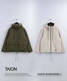 【TAION(タイオン)】〈ユニセックス〉ノンダウンミリタリー リバーシブル ボア フーディー