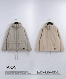 【TAION(タイオン)】〈ユニセックス〉ノンダウンミリタリー リバーシブル ボア フーディー