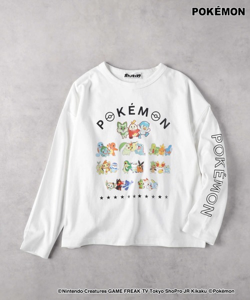 Right-on（ライトオン）の「【POKEMON】長袖Tシャツ（Tシャツ/カットソー・キッズ・ブルー/グレー/ホワイト/ブラック・140/110/120/130/150）」の2枚目の写真