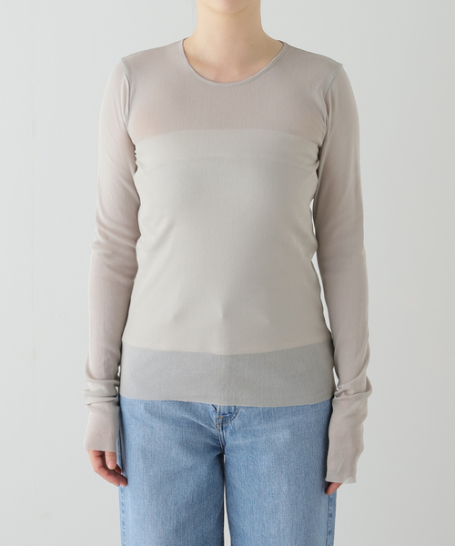 Mesh Sheer ロンT2/プラージュ plage（プラージュ）の「《追加》Mesh Sheer ロンT 2（Tシャツ