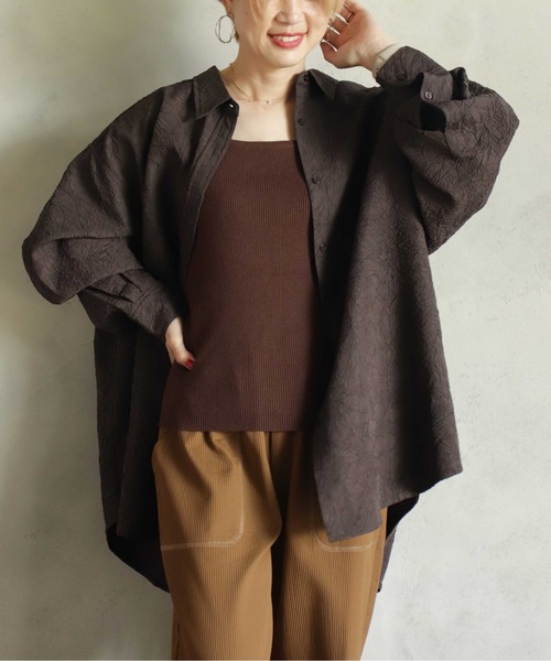 【セール】シワ加工BIGブラウス（シャツ/ブラウス）｜kese-moi（ケセモイ）