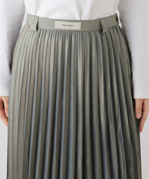 FUMIE TANAKA(フミエタナカ)の「【FUMIE TANAKA(フミエタナカ)】shiny pleats sk:スカート(スカート・レディース・チャコールグレー・2)」の6枚目の写真