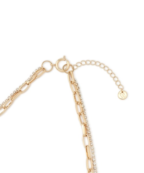 VIS（ビス）の「チェーンXライトストーンネックレス（ネックレス・レディース・ゴールド/シルバー・FREE）」の7枚目の写真