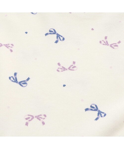 apres les cours（アプレレクール）の「リボン・さくらんぼ柄裏毛パジャマ（ルームウェア/パジャマ・キッズ・アイボリー/ピンク・130/120/110/100/90/80）」の3枚目の写真