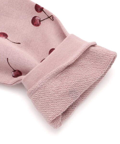 apres les cours（アプレレクール）の「リボン・さくらんぼ柄裏毛パジャマ（ルームウェア/パジャマ・キッズ・アイボリー/ピンク・130/120/110/100/90/80）」の8枚目の写真