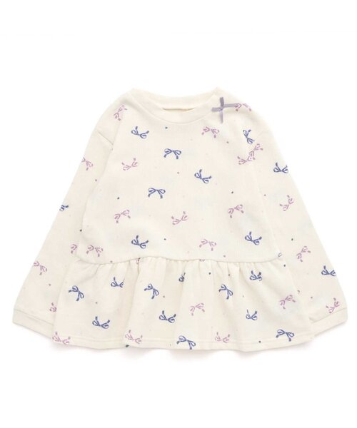 apres les cours（アプレレクール）の「リボン・さくらんぼ柄裏毛パジャマ（ルームウェア/パジャマ・キッズ・アイボリー/ピンク・130/120/110/100/90/80）」の16枚目の写真