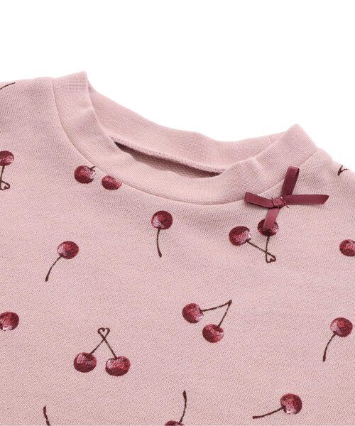 apres les cours（アプレレクール）の「リボン・さくらんぼ柄裏毛パジャマ（ルームウェア/パジャマ・キッズ・アイボリー/ピンク・130/120/110/100/90/80）」の20枚目の写真