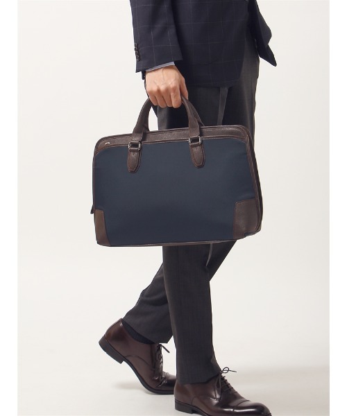 【セール】スタイリッシュブリーフケース 撥水 ナイロン（ビジネスバッグ）｜SUIT SQUARE（スーツスクエア） 6,853円