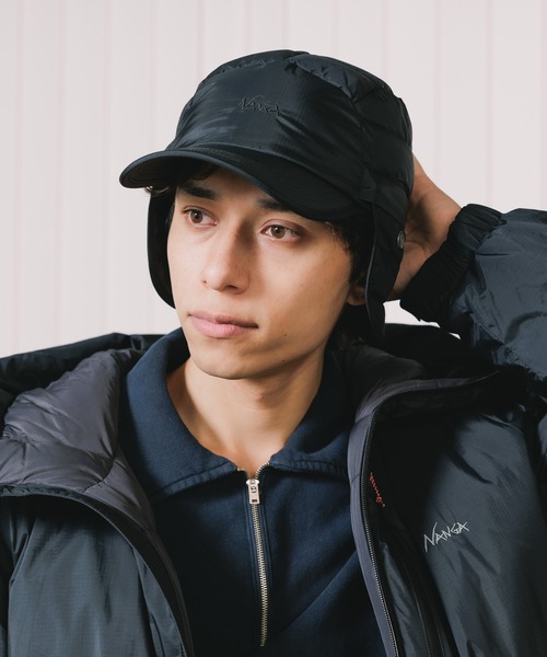 NANGA（ナンガ）の「NANGA/ナンガ AURORA TEX DOWN DUCK BILL CAP キャップ（キャップ・メンズ・ブラック・FREE）」の3枚目の写真
