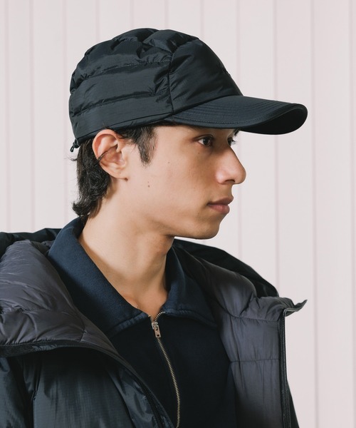 NANGA（ナンガ）の「NANGA/ナンガ AURORA TEX DOWN DUCK BILL CAP キャップ（キャップ・メンズ・ブラック・FREE）」の2枚目の写真