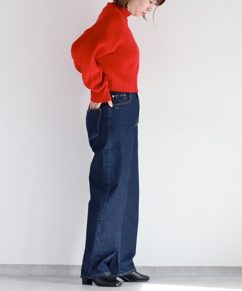 笹本★新品未使用元値¥33770GOTOHOLLYWOODコーデセット セール】〈セットアップコーデ可能〉ラップカーブデニムパンツ