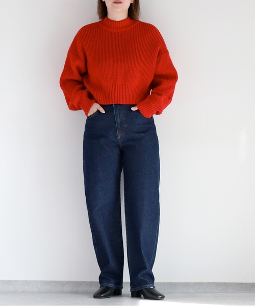 cepo(セポ)の「〈セットアップコーデ可能〉ラップカーブデニムパンツ(デニムパンツ・レディース・ワンウォッシュ/ブルー系2・S/M/L)」の10枚目の写真
