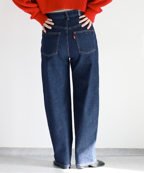 cepo(セポ)の「〈セットアップコーデ可能〉ラップカーブデニムパンツ(デニムパンツ・レディース・ワンウォッシュ/ブルー系2・S/M/L)」の5枚目の写真