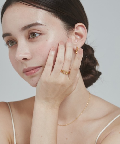 ciite' surgical stainless(シーテサージカルステンレス)の「【 金属アレルギー対応 】ニュアンスリング サージカルステンレス(リング・レディース・ゴールド/シルバー・11号/13号)」の6枚目の写真