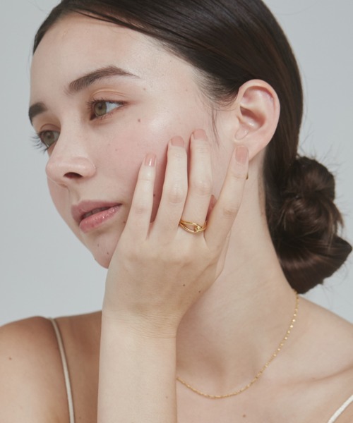 ciite' surgical stainless(シーテサージカルステンレス)の「【 金属アレルギー対応 】ニュアンスリング サージカルステンレス(リング・レディース・ゴールド/シルバー・11号/13号)」の14枚目の写真