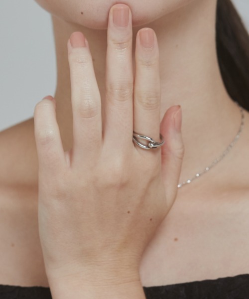 ciite' surgical stainless(シーテサージカルステンレス)の「【 金属アレルギー対応 】ニュアンスリング サージカルステンレス(リング・レディース・ゴールド/シルバー・11号/13号)」の11枚目の写真