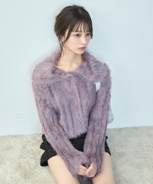 TITTY&CO. | フェイクファーショート丈カーデ(カーディガン/ボレロ)