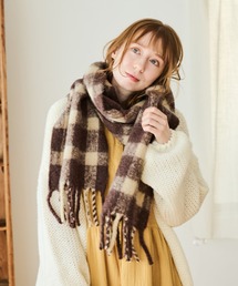 Crisp | フリンジチェックマフラー(マフラー)