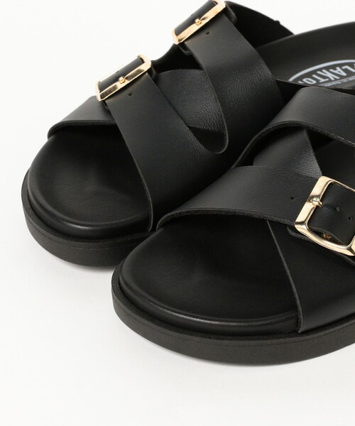 Ray BEAMS（レイビームス）の「PLAKTON / ダブル バックル サンダル（サンダル・レディース・シルバー/ブラック・38/37/36/39）」の9枚目の写真