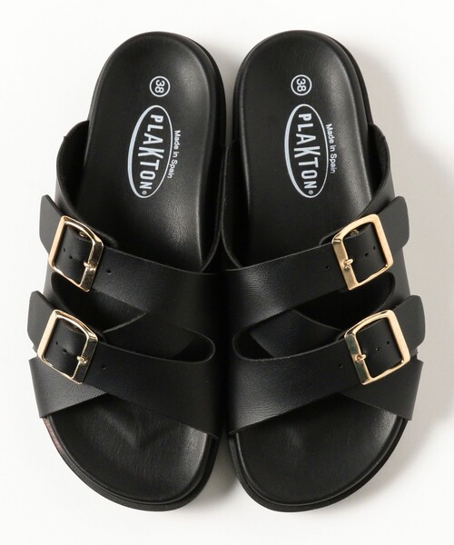 Ray BEAMS（レイビームス）の「PLAKTON / ダブル バックル サンダル（サンダル・レディース・シルバー/ブラック・38/37/36/39）」の12枚目の写真