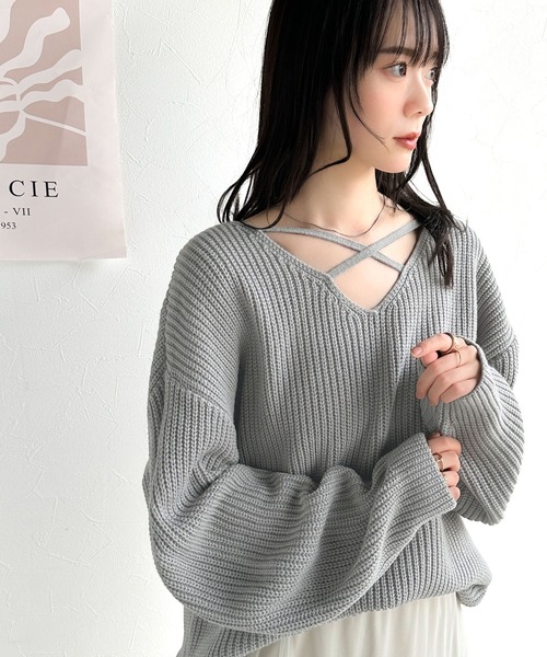 今季モデル❤️PING ❤️新品未使用❤️半袖ニット　Lサイズ キラキラシルバー セール】【mily bilet】キュートなふんわりスタイル。2wayプレート使い