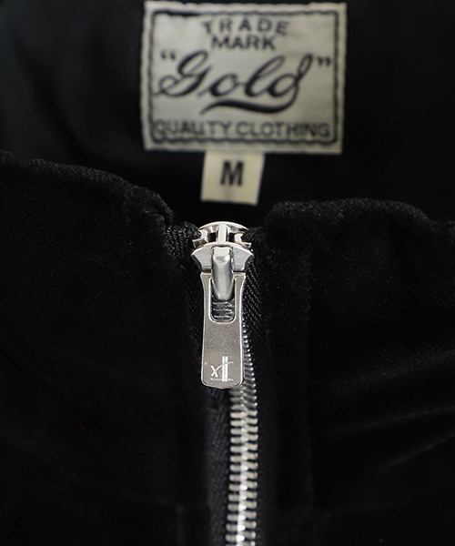 GOLD（ゴールド）の「東洋エンタープライズ GOLD / ゴールド：VELVETEEN SUKA TRACK JACKET：24B-GL15554[MUS]（スカジャン・メンズ・ブラック×ブラック・M）」の6枚目の写真