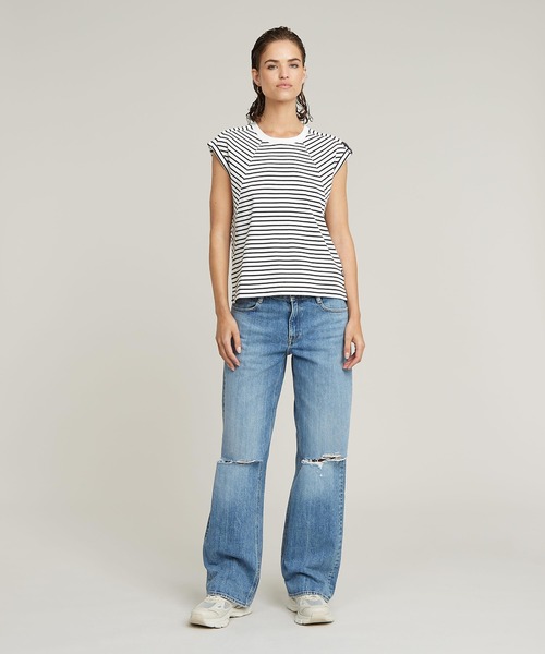 送料込★G-Star★ノースリーブTシャツ G-STAR RAW (ジースターロゥ) BOXY SLEEVELESS T-SHIRT