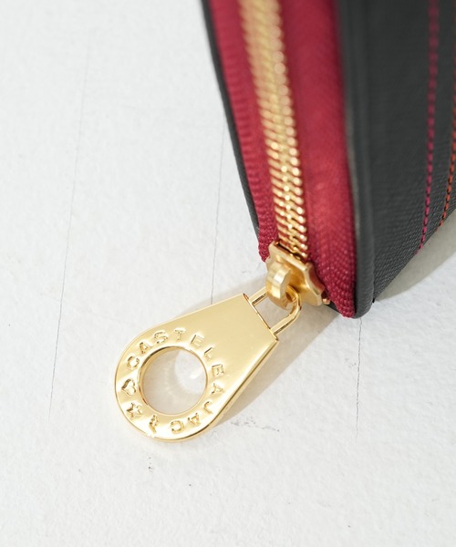 CASTELBAJAC(カステルバジャック)の「【CASTELBAJAC / カステルバジャック】シェスト ラウンドファスナー長財布 カード段18 数量限定色(財布・メンズ・ブラック×レッド・FREE)」の7枚目の写真