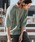 CAMBIOiJrIj́umn3081-Pigment Waffle Knit Short Sleeve Pullover N[lbNjbgijbg/Z[^[jvbO[