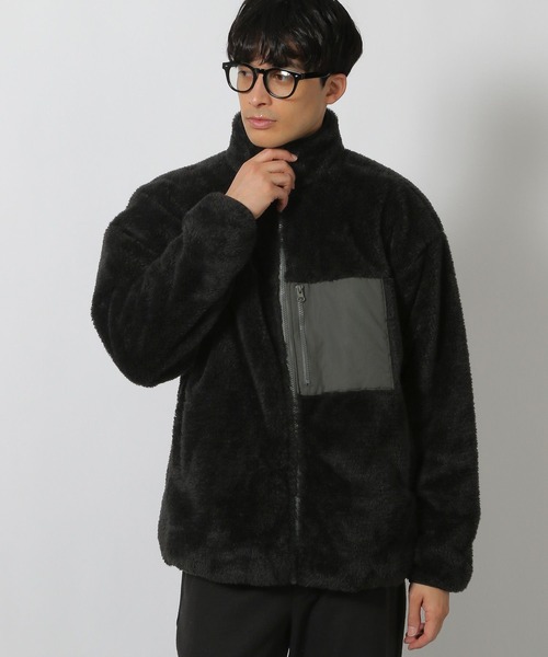 LAKOLE（ラコレ）の「防風ボアブルゾン / 149890（ブルゾン・メンズ・ブラック/アイボリー/グリーン・LARGE/MEDIUM）」の2枚目の写真