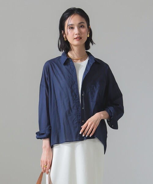 Demi-Luxe BEAMS / KHADI オーバー ショート シャツ Demi-Luxe BEAMS（デミルクス ビームス）KHADI オーバー