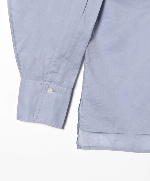Demi-Luxe BEAMS（デミルクス ビームス）の「KHADI オーバー ショート シャツ（シャツ/ブラウス・レディース・サックスブルー/ホワイト/ネイビー/チャコールグレー・ONE SIZE）」の9枚目の写真