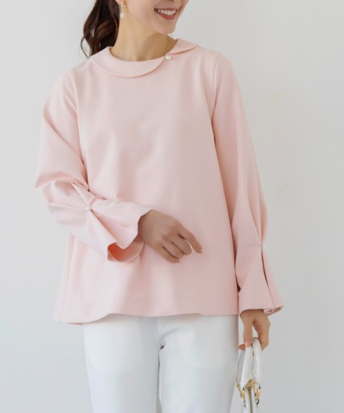 tシャツ 「SONO/ソーノ」「Magical Stretch」フラワーカラーＡラインフレアプルオーバ レディース Sono tシャツ 「SONO/ソーノ」「Magical Stretch」フラワー