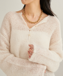 《追加》HENLEY ALPACA mix プルオーバー