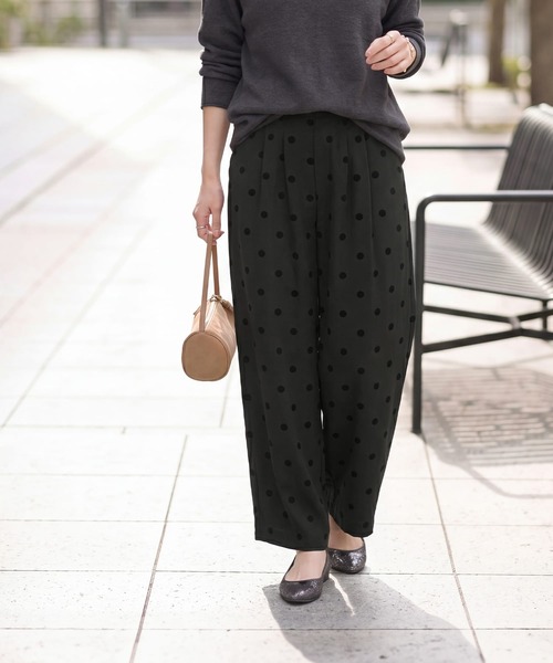 フロッキードットワイドパンツ（その他パンツ）｜STYLE DELI（スタイル