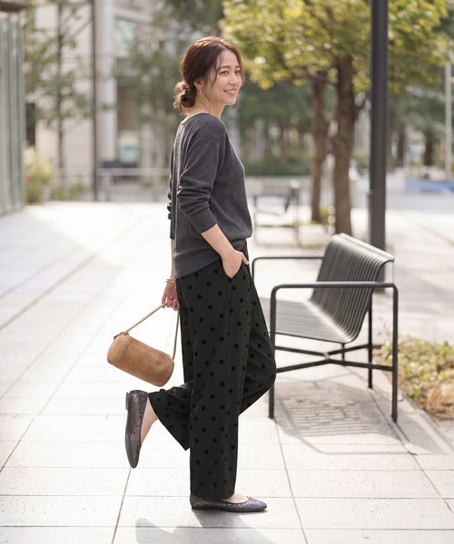 フロッキードットワイドパンツ（その他パンツ）｜STYLE DELI（スタイル