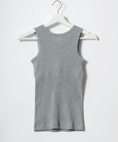 HANES(ヘインズ)の「Hanes(ヘインズ)アメスリブラトップ/リブタンクトップ カップ付き(タンクトップ・レディース・グレー/ブラック/ホワイト・FREE)」の8枚目の写真