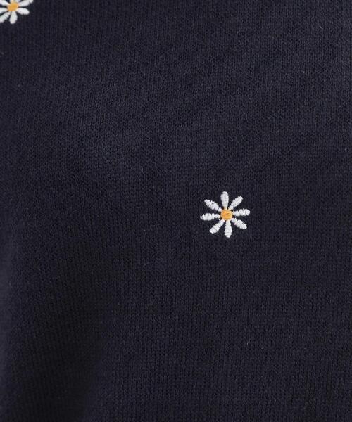 Cutie Blonde（キューティーブロンド）の「【S-LL】刺繍＆ジャカード 柄アソートニット（ニット/セーター・レディース・ホワイト系1/ネイビー系2/ライトグレー系1/サックスブルー系3・04/03/02/01）」の16枚目の写真