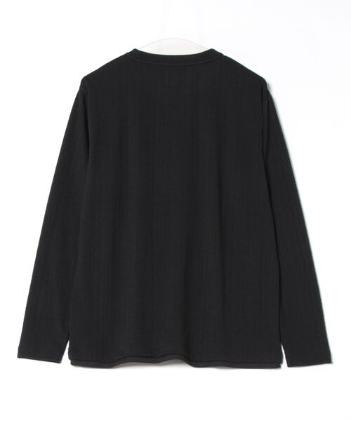 RATTLE TRAP(ラトルトラップ)の「ストライプウェーブジャガードロングスリーブTシャツ(Tシャツ/カットソー・メンズ・サックスブルー/ブラック/ホワイト・M/L)」の4枚目の写真