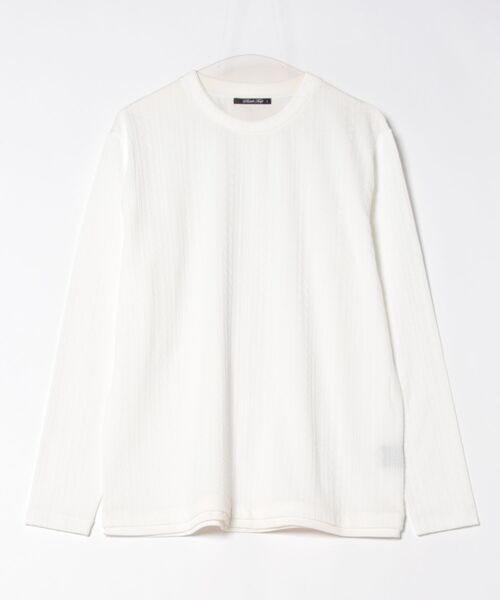 RATTLE TRAP(ラトルトラップ)の「ストライプウェーブジャガードロングスリーブTシャツ(Tシャツ/カットソー・メンズ・サックスブルー/ブラック/ホワイト・M/L)」の18枚目の写真