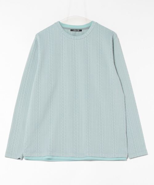 RATTLE TRAP(ラトルトラップ)の「ストライプウェーブジャガードロングスリーブTシャツ(Tシャツ/カットソー・メンズ・サックスブルー/ブラック/ホワイト・M/L)」の20枚目の写真