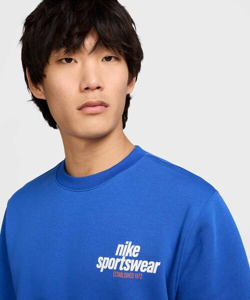 NIKE(ナイキ)の「ナイキ クラブ メンズ フリース クルー / Nike Club Men's Fleece Crew HJ2174-480 Game Royal(スウェット・メンズ・ロイヤルブルー・S/XL/M/L/2XL)」の3枚目の写真