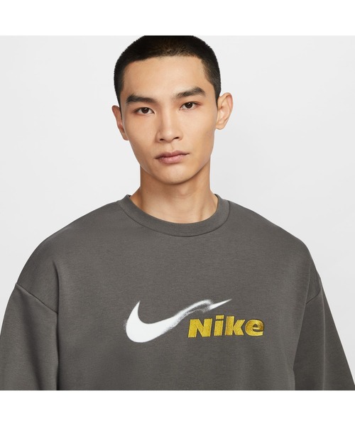 NIKE(ナイキ)の「ナイキ NIKE ナイキ DF トラック クラブ フリース クルー L/S トップ(スウェット・メンズ・グレー/ダークグレー・L/LL/3L/S/M)」の6枚目の写真