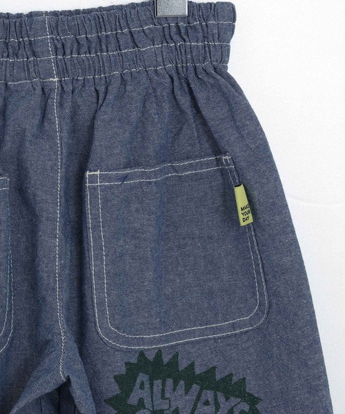 MAKE YOUR DAY(メイクユアデイ)の「ラクガキプリントワイドパンツ■80~140cm(その他パンツ・キッズ・サックスブルー/ベージュ・80/90/100/110/120/130/140)」の7枚目の写真